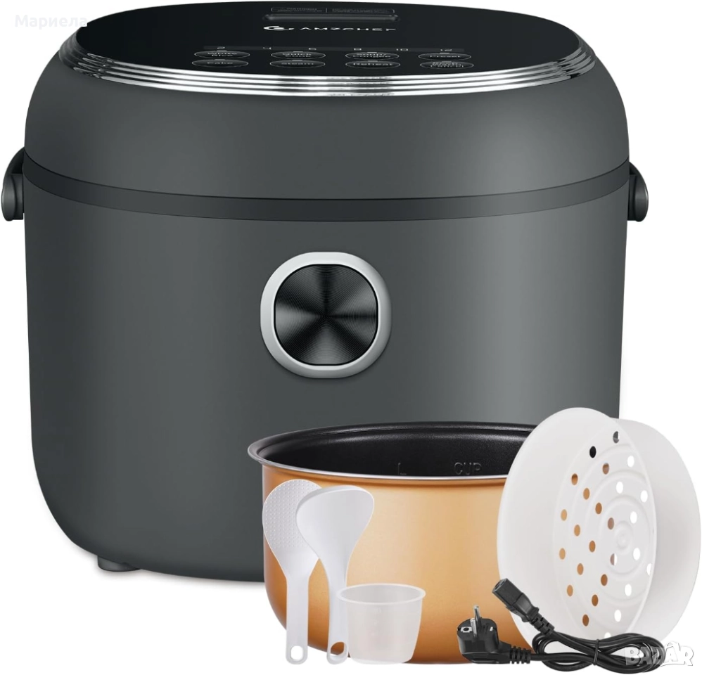Уред за приготвяне на ориз AMZCHEF DFB-P40U1 Rice Cooker 4L, снимка 1