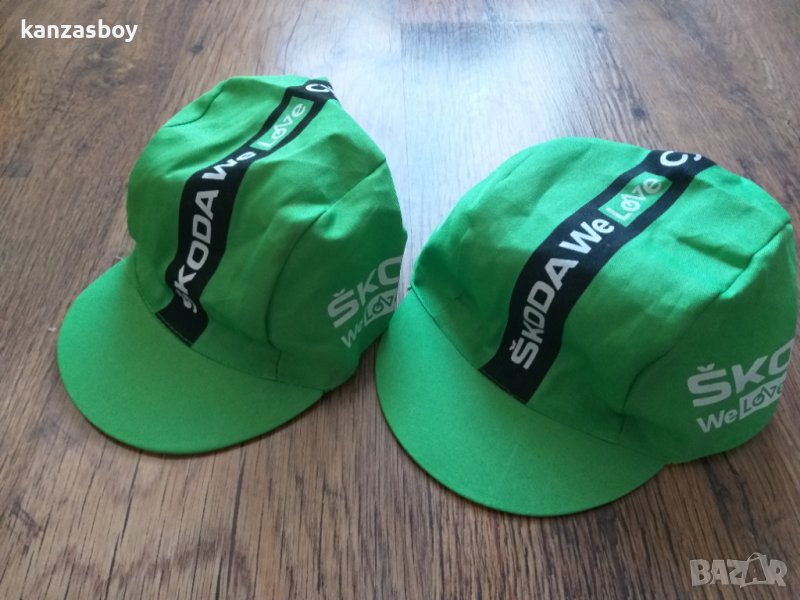 Škoda - тънки вело шапки КАТО НОВИ, снимка 1