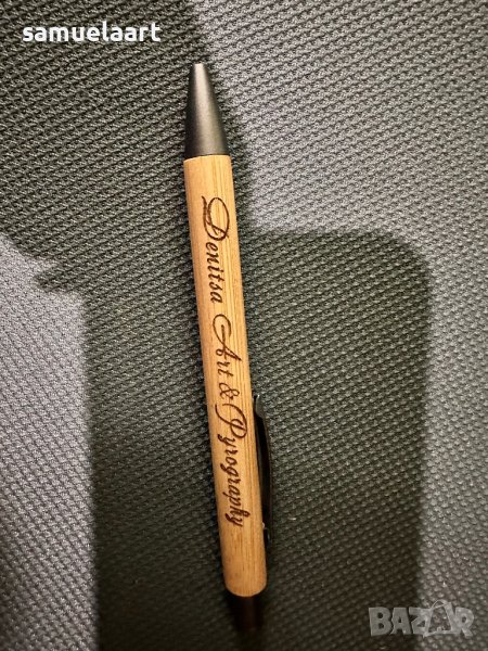 Гравирани бамбукови персонални химикалки, снимка 1