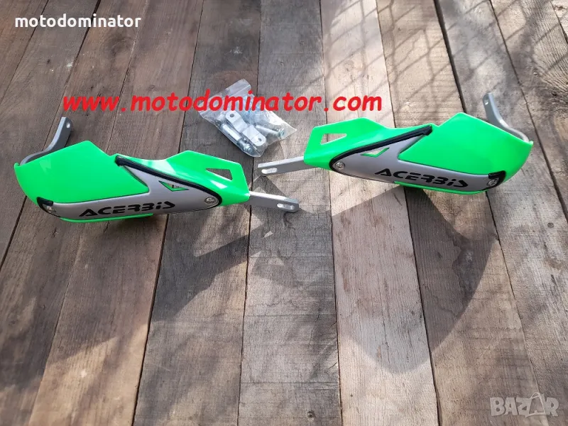 Предпазител за ръце Acerbis - Green / Silver, снимка 1