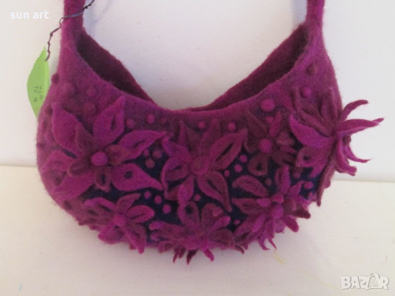 Вълнена плъстена чанта, снимка 1