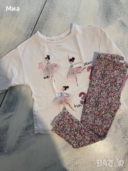 Комплект клинче + блузка Zara 18-24 месеца, снимка 1