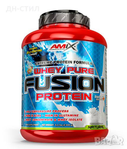 Суроватъчен протеин AMIX Whey Pure Fusion 2300грама, снимка 1