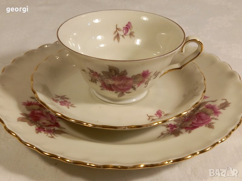 холандски порцеланов троен сет за кафе Mosa Maastricht , снимка 1