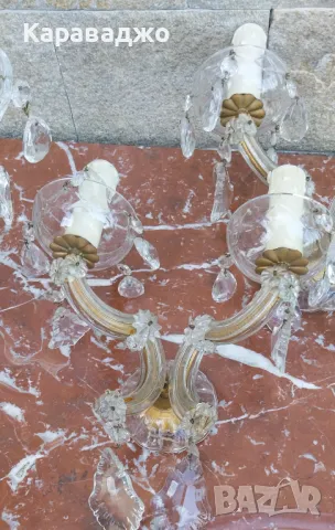 Лампа/два аплика, снимка 2 - Лампи за стена - 47501290