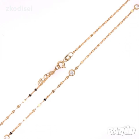 Златен синджир 1,39гр. 44,0см. 14кр. проба:585 модел:32152-5, снимка 1