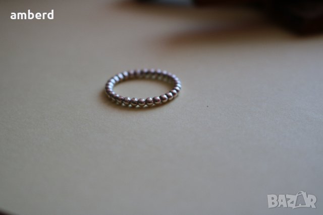 Нежно сребърно пръстенче R054 , снимка 2 - Пръстени - 28854089