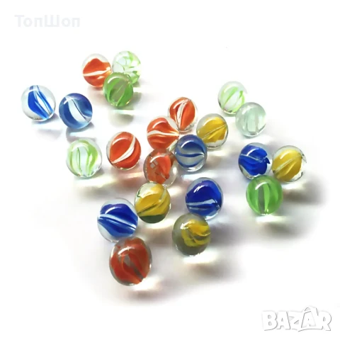 Стъклени топчета - 50броя, снимка 2 - Нумизматика и бонистика - 51069989
