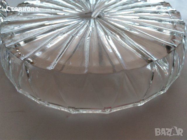 Две ретро кристални чинии - оловен кристал, снимка 3 - Чинии - 37585134