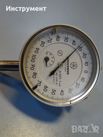 Индикаторен часовник Mitutoyo 2109-10 Micron Dial Indicator, снимка 2 - Други инструменти - 50827700