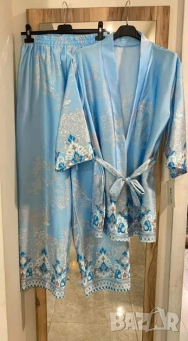 сатенени луксозни комплекти риза и панталон , снимка 5 - Комплекти - 50873330