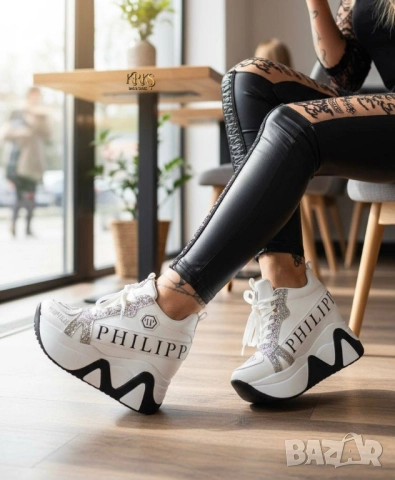 дамски маратонки на платформа louis Vuitton versace guess , снимка 3 - Маратонки - 52093129