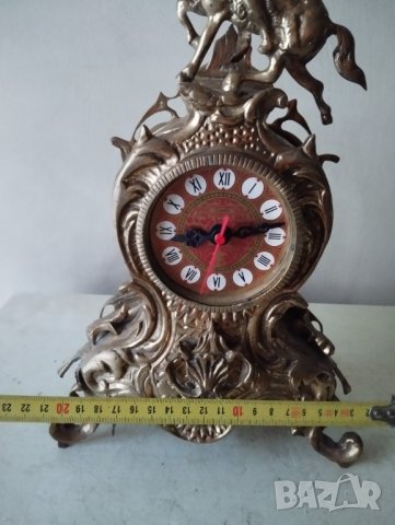 бароков каминен часовник, снимка 4 - Други ценни предмети - 42970594