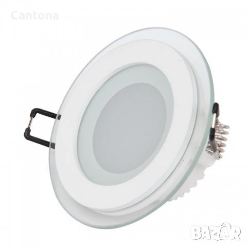 LED луничка за вграждане - кръг, 6W бяла светлина с LED драйвер, снимка 1 - Лампи за таван - 39136523