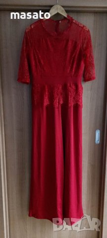 дълъг червен гащеризон, снимка 3 - Гащеризони - 40540654