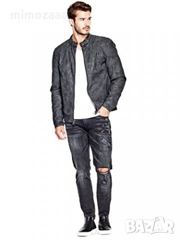 Guess кожено яке велур, снимка 1