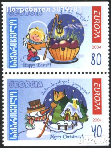 Чисти марки Европа СЕПТ 2004 от Грузия