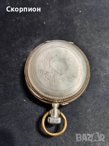 Швейцарски СРЕБЪРЕН джобен часовник 1901г.  - 6 РУБИНА -  ПРОМОЦИЯ, снимка 15 - Джобни - 48833608