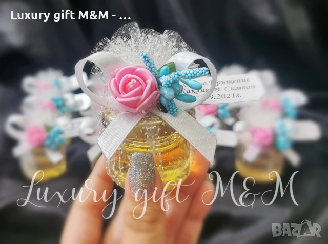 Подаръци за гости, подаръчета за гости, бурканчета с мед, снимка 14 - Подаръци за кръщене - 36079288