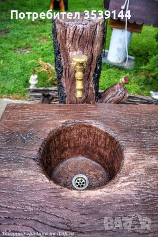 Градински чешми от щампован бетон имитиращи дърво, снимка 4 - Други - 38617855