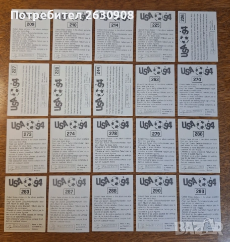 Стикери Панини САЩ '94, снимка 6 - Колекции - 53309588