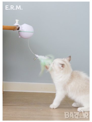 Автоматична интерактивна лазерна играчка за котки – електрическа произволна въртяща се лазерна показ, снимка 8 - За котки - 43562530