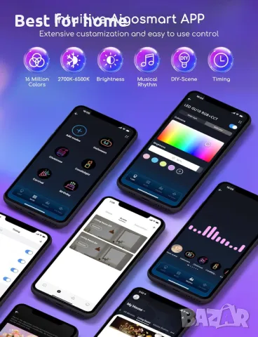 Интелигентни смарт крушки, снимка 6 - Крушки - 49619368