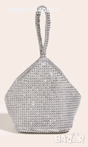 Текстилна вечерна чантичка за ръка, снимка 5 - Чанти - 44905351