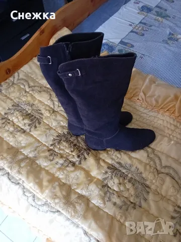 дамски велурени ботуши  36 размер, снимка 2 - Маратонки - 49595277