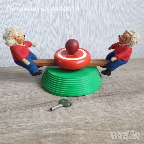 Винтидж таралежи играчка на навиване въртележка, работеща, снимка 6 - Колекции - 52049962