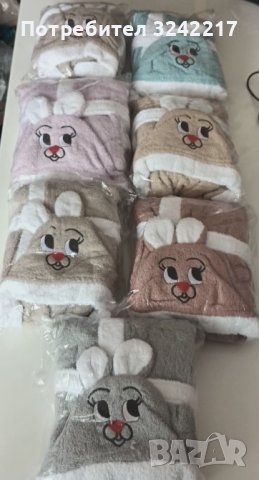 Детски хавлиени халати за баня със качулка от 100% памук. , снимка 13 - Хавлии и халати - 39241266