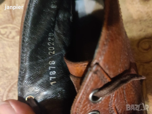 Мъжки кожени боти Floris van Bommel.Размер 43,5, снимка 5 - Официални обувки - 53497899