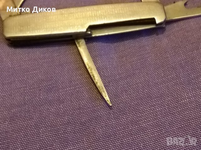 Джобно ножче от соца Сърп и чук 5 части рядко, снимка 4 - Ножове - 43400701