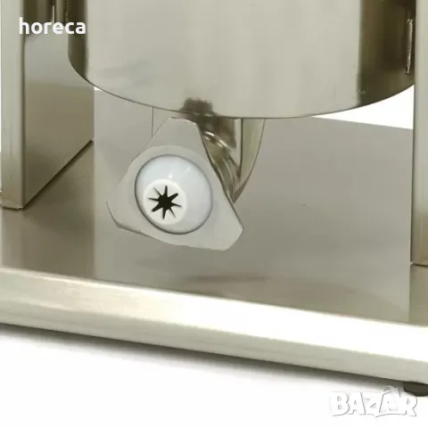 Ръчна пълначка за месо и чуроси 10л - вертикална - от неръждаема стомана-с включени приставки, снимка 4 - Оборудване за магазин - 47865816