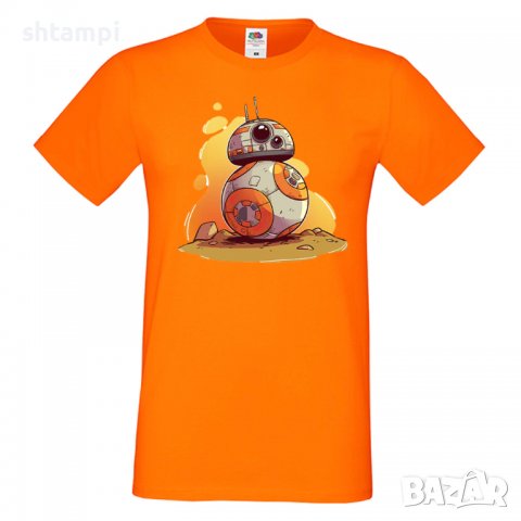 Мъжка тениска Star Wars BB-8 Star Wars Игра,Изненада,Подарък,Геймър, 
