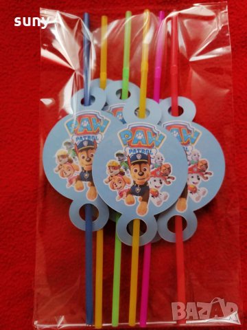 Парти сламки Пес патрул, снимка 1