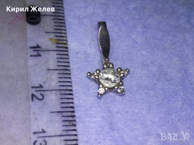 ПРЕКРАСЕН НЕЖЕН СКЪПОЦЕНЕН СРЕБЪРЕН АРТ МЕДАЛЬОН СРЕБРО 925 с БЯЛА ПОЗЛАТА и ФАСЕТ ЦИРКОНИ 72141, снимка 12 - Колиета, медальони, синджири - 43318060