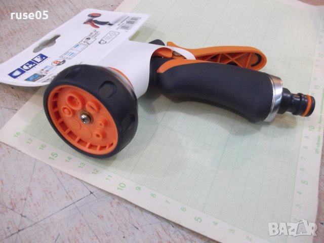 Пистолет метален с гума и бърза връзка G.F. за поливане нов, снимка 2 - Напояване - 36864866