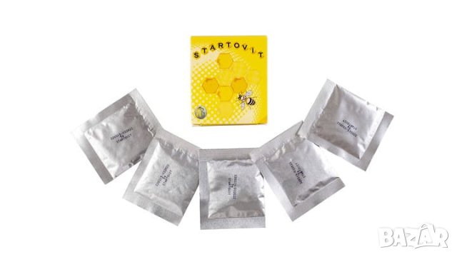 СТАРТОВИТ 25гр (Startovit) доза за 50 литра захарен сироп, снимка 3 - Други стоки за животни - 24564428