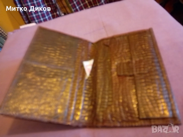 Портфейл от соца нов на ф- ка Чайка Пловдив естествена кожа 160х 105 мм, снимка 6 - Портфейли, портмонета - 53564981