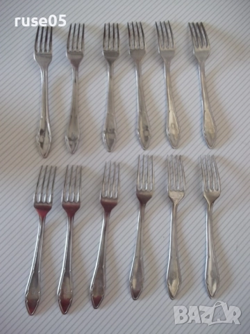 Лот от 12 бр. вилици "П. ДЕНЕВ", снимка 4 - Прибори за хранене, готвене и сервиране - 51955613