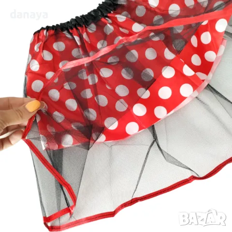 5207 Детски парти комплект Мини Маус пола с диадема, снимка 4 - Детски комплекти - 47299637