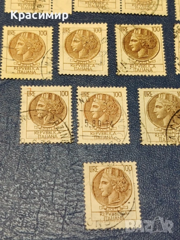 Винтидж ПОЩЕНСКИ марки Италия , снимка 2 - Филателия - 53115333