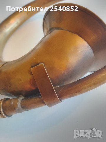 Стара медна тромба, снимка 8 - Антикварни и старинни предмети - 37108683