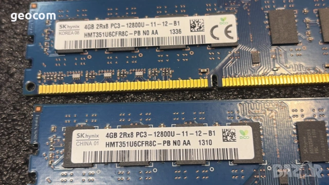 8GB (2x4GB) DDR3 SK-Hynix PC3-12800U (1600Mhz,CL-10,КИТ), снимка 3 - RAM памет - 53532539