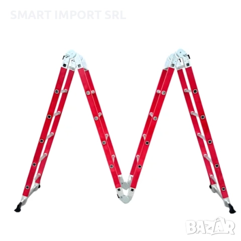 Професионална стъклопластова стълба KMP406F , 4x6 стъпала