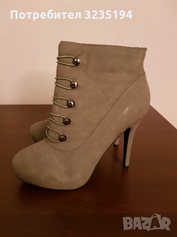 Сиви боти, снимка 2 - Дамски боти - 34848768