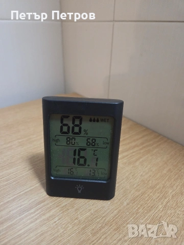 Дигитален термометър и хигрометър. 