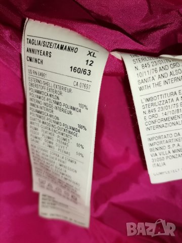 Детско пухено яке BENETTON оригинал,size XL/12г./160см., много топло, като ново, 100% пух, снимка 3 - Детски якета и елеци - 35084944