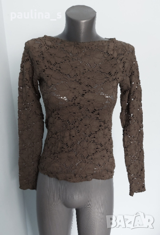 Маркова еластична блуза от дантела "Estelle" / голям размер , снимка 2 - Блузи с дълъг ръкав и пуловери - 44872602